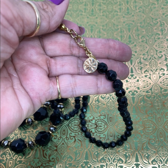 Isaac Mizrahi Live! Opaque Black Beaded Necklace - Picture 3 of 4